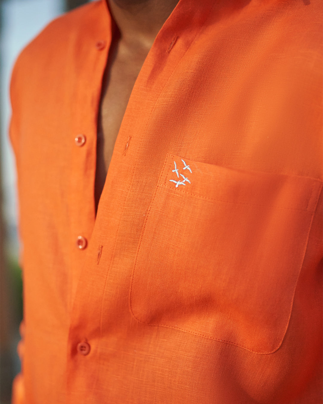 GOLDEN HOUR - Pure linen shirt