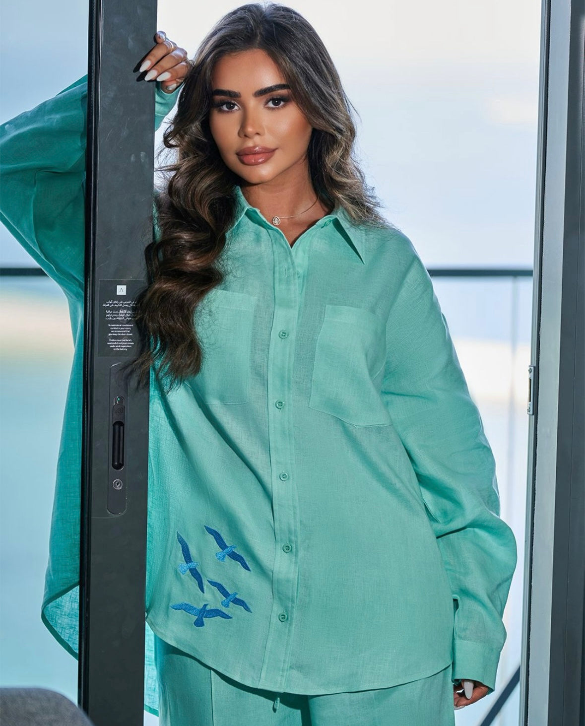 JOUD's FAVE - Pure linen set comprised of a shirt and trouser