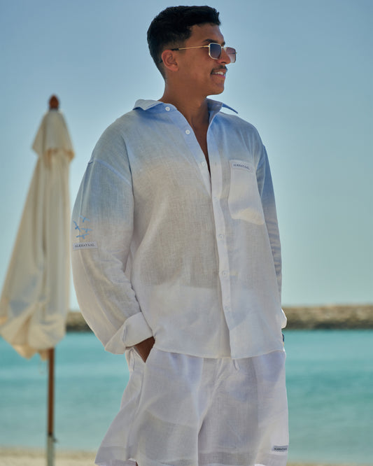 Bahr - Pure Linen Set with Shirt and Shorts